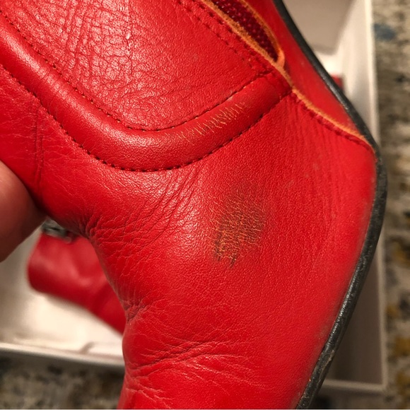 L’Intervalle Cienega Red Leather Booties - Picture 4 of 5